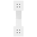sofabordsben X-formet 2 stk. hvid 50x(42-43) cm stål