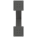 sofabordsben X-formet 2 stk. antracit 50x(42-43) cm stål
