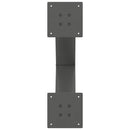sofabordsben X-formet 2 stk. antracit 60 x (42-43) cm stål