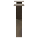 sofabordsben X-formet 2 stk. naturstål 60x(42-43) cm stål