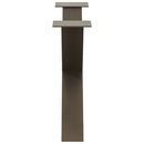 sofabordsben X-formet 2 stk. naturstål 70 x (42-43) cm stål