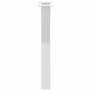 spisebordsben X-formet 2 stk. hvid 50x(72-73) cm stål