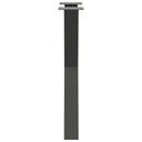 spisebordsben X-formet 2 stk. antracit 50x(72-73) cm stål