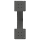 spisebordsben X-formet 2 stk. antracit 50x(72-73) cm stål