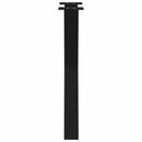 spisebordsben X-formet 2 stk. sort 60 x (72-73) cm stål