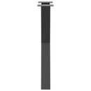 spisebordsben X-formet 2 stk. antracit 60 x (72-73) cm stål