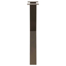 spisebordsben X-formet 2 stk. naturstål 60 x (72-73) cm stål
