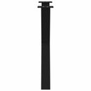 spisebordsben X-formet 2 stk. sort 70 x (72-73) cm stål