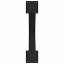 spisebordsben X-formet 2 stk. sort 70 x (72-73) cm stål