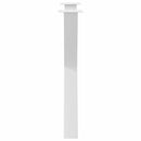 spisebordsben X-formet 2 stk. hvid 70 x (72-73) cm stål