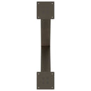 spisebordsben X-formet 2 stk. naturstål 70 x (72-73) cm stål
