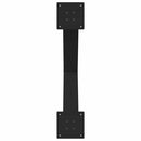 spisebordsben X-formet 2 stk. sort 80x(72-73) cm stål