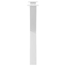 spisebordsben X-formet 2 stk. hvid 80x(72-73) cm stål