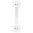 spisebordsben X-formet 2 stk. hvid 80x(72-73) cm stål