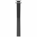 spisebordsben X-formet 2 stk. antracit 80x(72-73) cm stål