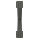 spisebordsben X-formet 2 stk. antracit 80x(72-73) cm stål
