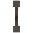 spisebordsben X-formet 2 stk. naturstål 80x(72-73) cm stål