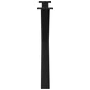 spisebordsben X-formet 2 stk. sort 90 x (72-73) cm stål