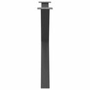 spisebordsben X-formet 2 stk. antracit 90 x (72-73) cm stål