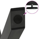 spisebordsben X-formet 2 stk. antracit 90 x (72-73) cm stål