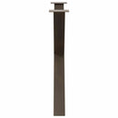 spisebordsben X-formet 2 stk. naturstål 90x(72-73) cm stål