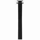 spisebordsben X-formet 3 stk. sort 70 x (72-73) cm stål