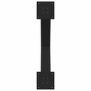 spisebordsben X-formet 3 stk. sort 70 x (72-73) cm stål