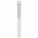 spisebordsben X-formet 3 stk. hvid 70 x (72-73) cm stål
