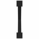 spisebordsben X-formet 3 stk. sort 90 x (72-73) cm stål