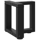sofabordsben T-formet 2 stk. sort 30x25x(30-31) cm stål
