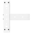 sofabordsben T-formet 2 stk. hvid 30x25x(30-31) cm stål