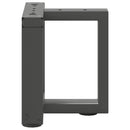 sofabordsben T-formet 2 stk. antracit 30x25x(30-31) cm stål