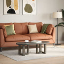 sofabordsben T-formet 2 stk. sort 30x25x(30-31) cm stål