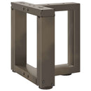 sofabordsben T-formet 2 stk. sort 30x25x(30-31) cm stål