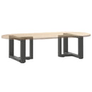sofabordsben T-formet 2 stk. antracit 40x25x(30-31) cm stål