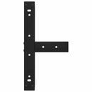 sofabordsben T-formet 2 stk. sort 50x25x(30-31) cm stål