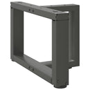 sofabordsben T-formet 2 stk. antracit 50x25x(30-31) cm stål