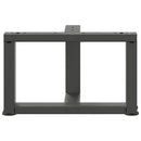 sofabordsben T-formet 2 stk. antracit 50x25x(30-31) cm stål