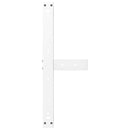 sofabordsben T-formet 2 stk. hvid 60x25x(30-31) cm stål