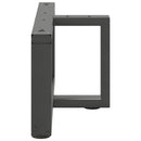 sofabordsben T-formet 2 stk. antracit 60x25x(30-31) cm stål