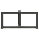 sofabordsben T-formet 2 stk. antracit 60x25x(30-31) cm stål