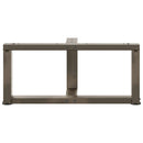 sofabordsben T-formet 2 stk. sort 60x25x(30-31) cm stål