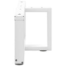 sofabordsben T-formet 2 stk. hvid 70x25x(30-31) cm stål
