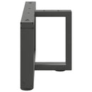 sofabordsben T-formet 2 stk. antracit 70x25x(30-31) cm stål