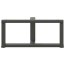 sofabordsben T-formet 2 stk. antracit 70x25x(30-31) cm stål