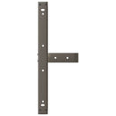 sofabordsben T-formet 2 stk. sort 70x25x(30-31) cm stål