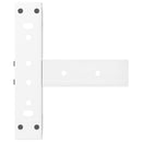 sofabordsben T-formet 2 stk. hvid 28x25x(42-43) cm stål