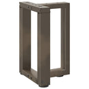 sofabordsben T-formet 2 stk. sort 28x25x(42-43) cm stål