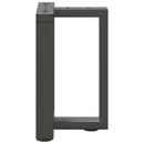 sofabordsben T-formet 2 stk. antracit 38x25x(42-43) cm stål