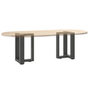 sofabordsben T-formet 2 stk. antracit 38x25x(42-43) cm stål